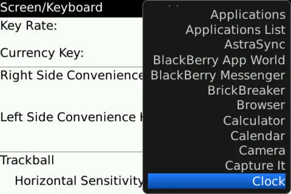 Tips for Blackberry to use convenience key